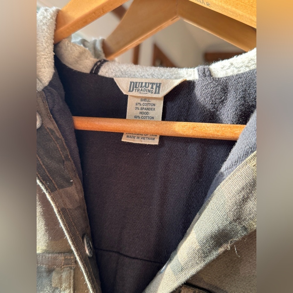 Duluth Trading Co Jean Camo Hooded Jacket Small - Picture 4 of 4